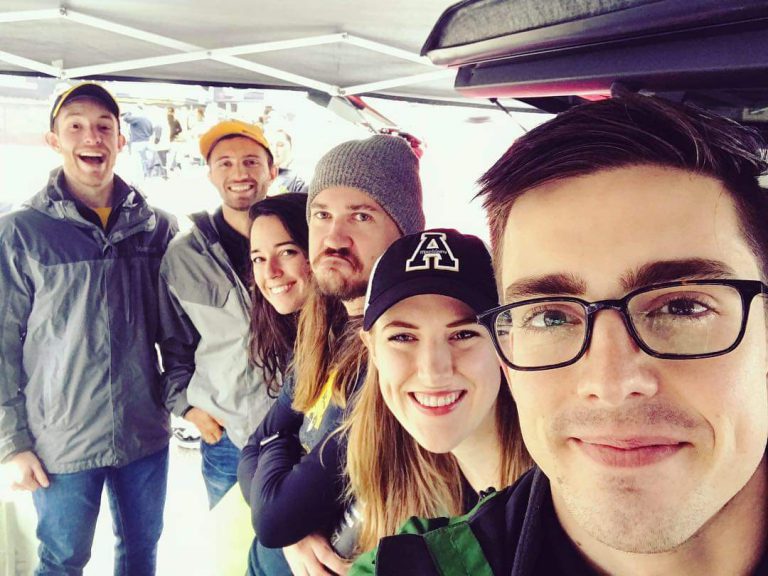 Tailgating - plus Trevor, minus Faith