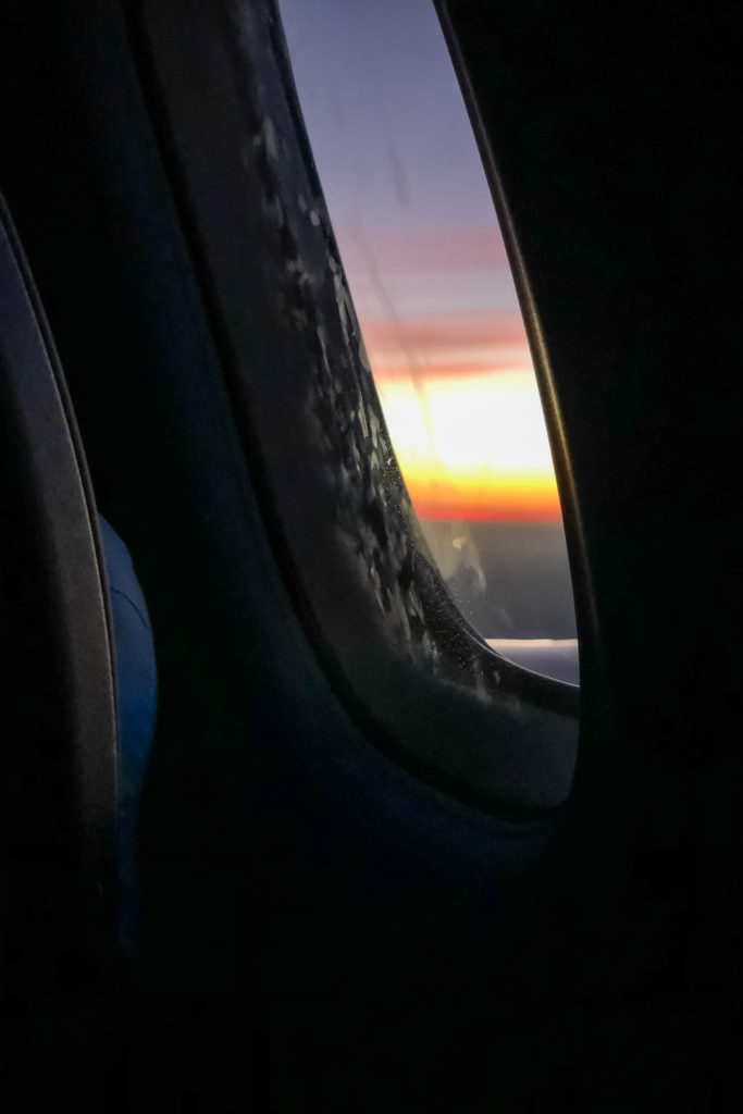 Out the airplane window