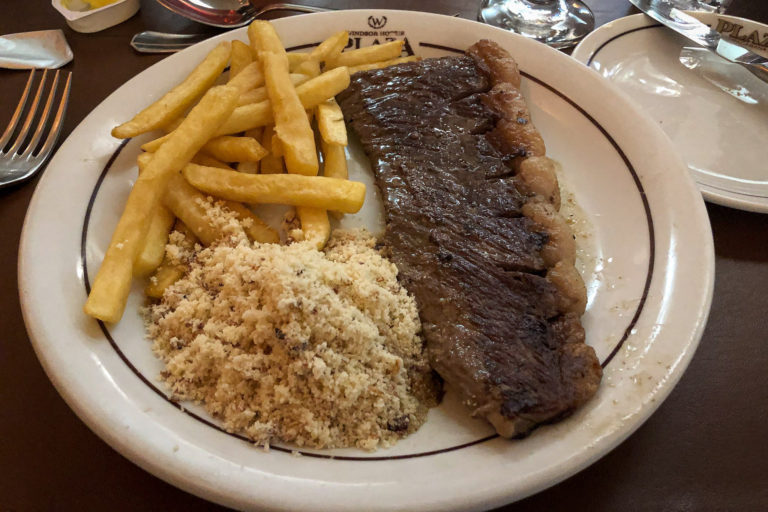 Picanha with farofa and fries