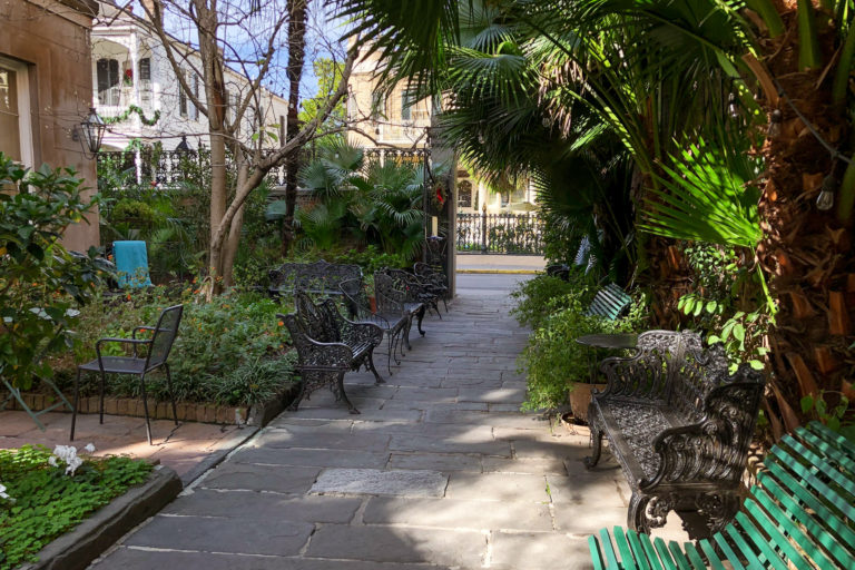 Café Amelie courtyard